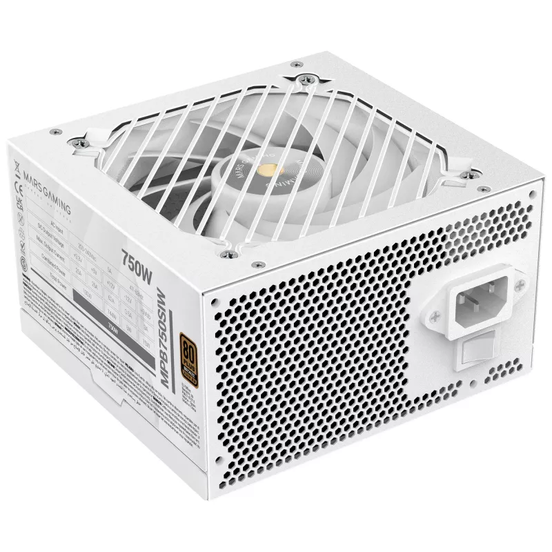 Mars Gaming MPB750SIW τροφοδοτικό 750 W 24-pin ATX ATX λευκό