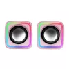 Mars Gaming MSCUBEP ροζ συμπαγή RGB gaming ηχεία 8W επεξεργαστής ήχου DSP