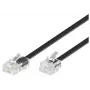 Microconnect MPK451S τηλεφωνικό καλώδιο 1 m μαύρο