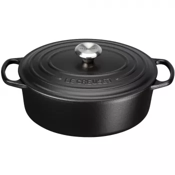 Le Creuset Signature Κατσαρόλα οβάλ 29 cm μαύρη