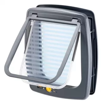 FERPLAST Swing 11 γκρι – πόρτα για σκύλους και γάτες – 31 x 9,6 x 38,4 cm