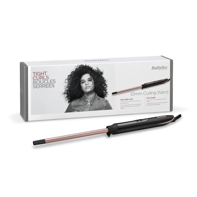 BaByliss C449E Tight Curls Curling Wand Warm μαύρο, Copper 2,5 m