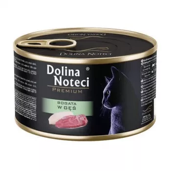 DOLINA NOTECI Premium Πλούσιο σε χήνα - Υγρή τροφή για γάτες - 185g