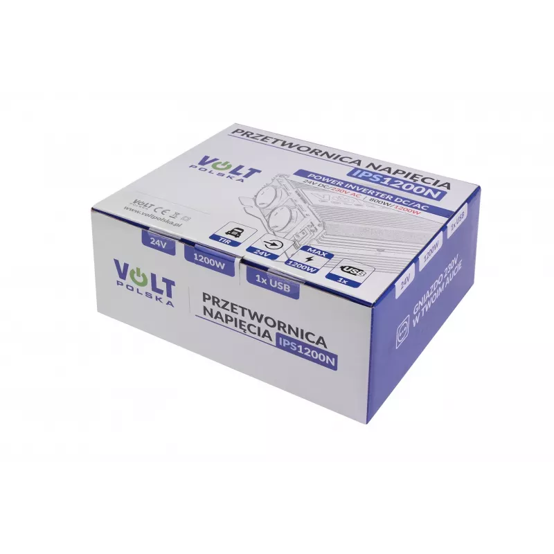 Μετατροπέας τάσης Volt 800/1200W 24V σε 230V Μοντέλο 20039