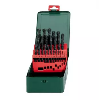 Metabo 627152000 Σετ τρυπανιών HSS μετάλλου ελικοειδή, 25 τεμ., DIN 338