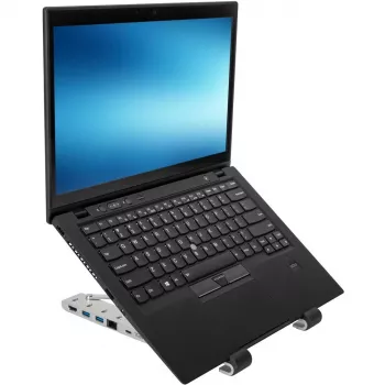 Φορητή βάση με ενσωματωμένο dock Docking station + βάση notebook USB-C 3.2 Gen 1 Thunderbolt 3