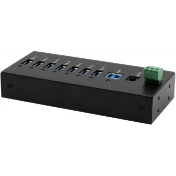 USB hub Exsys EX-11247HMS 7 θυρών ράγας DIN με προστασία ESD 15 kV