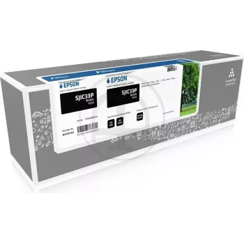 ASTAR AS70752 ASTAR EPSON SJIC33P(K) TM μελάνι - μαύρο ανακατασκευασμένο chip (AS70752)