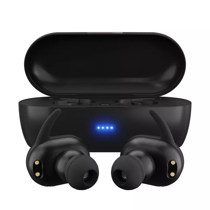MAXELL MINI DUO ασύρματα ακουστικά in-ear με θήκη φόρτισης μαύρα