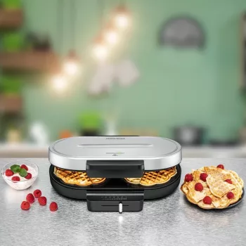Rommelsbacher WA 1250 Βάφλας 2 βάφλες 1250 W Ασημί