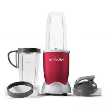 NutriBullet NB907R 0,9 L Μπλέντερ μαγειρέματος 900 W Κόκκινο, Ασημί