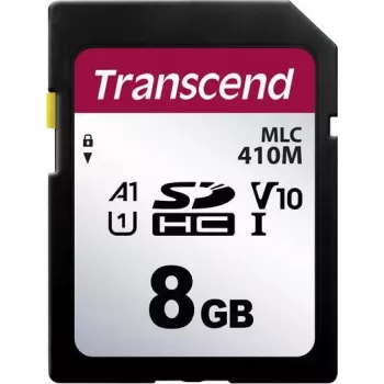 Transcend 410M - Κάρτα flash μνήμης - 8 GB - A1 / Video Class V10 / UHS-I U1 / Class10 - microSDHC UHS-I (TS8GSDC410M)