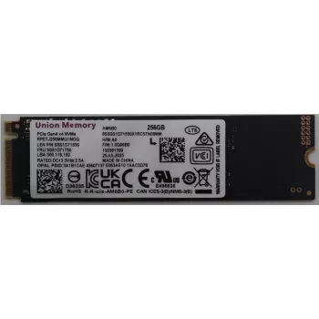 Εσωτερικός M.2 PCIe NVMe SSD, Lenovo 256 GB, MPN 5SS1D71750