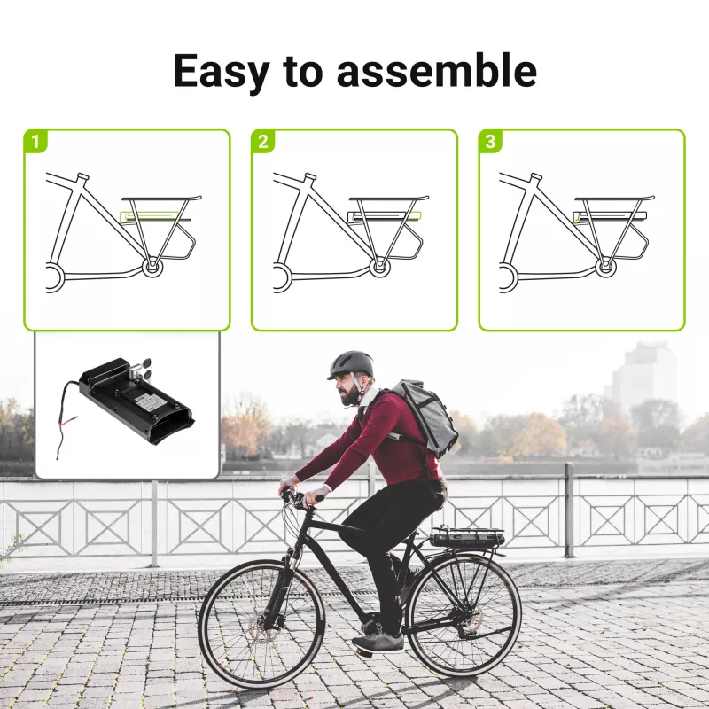 Μπαταρία E-Bike – σχάρα αποσκευών – 24 V – 13 Ah