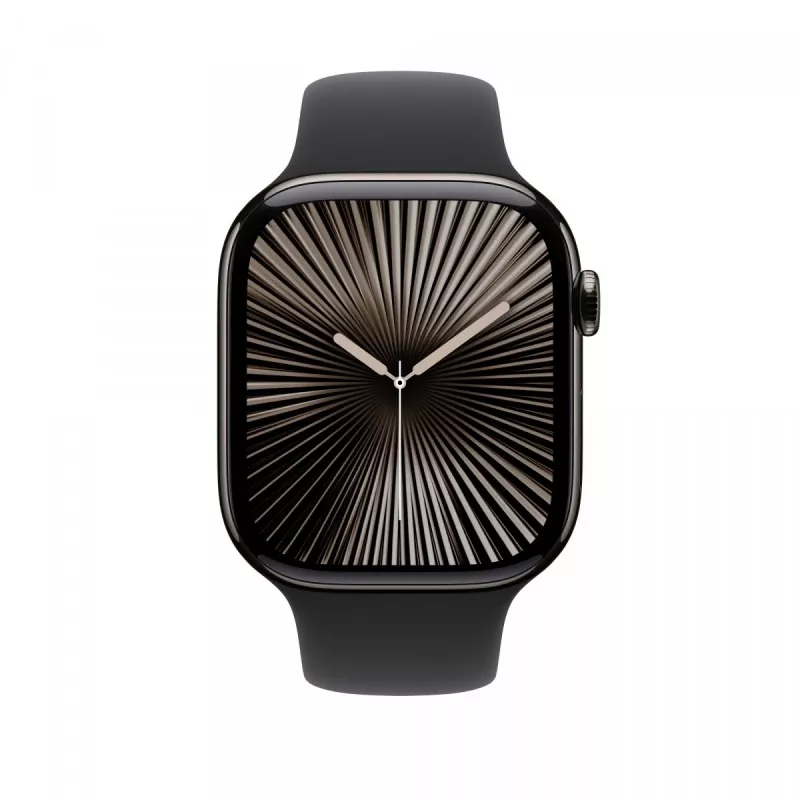 Λουράκι για Apple Smartwatch MXM53ZM/A — φθοροελαστομερές, μαύρο, καρπός 195–245 mm