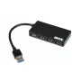 iBox IUH3F56 hub διασύνδεσης USB 3.2 Gen 1 (3.1 Gen 1) Type-A 5000 Mbit/s μαύρο