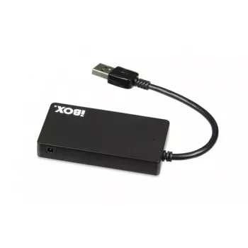 iBox IUH3F56 hub διασύνδεσης USB 3.2 Gen 1 (3.1 Gen 1) Type-A 5000 Mbit/s μαύρο