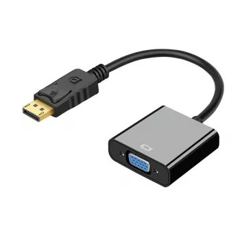 Αντάπτορας DisplayPort σε VGA IBOX IADPVGA, βύσμα DisplayPort αρσενικό σε υποδοχή VGA θηλυκή 15 ακίδων, υποστηρίζει 1080p, ασημί