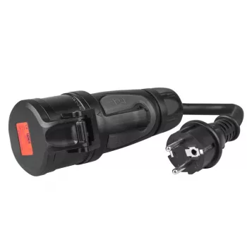 Green Cell EVAK01 Αντάπτορας, CEE 16 A 400 V 5P σε Schuko 230 V, Κόκκινο