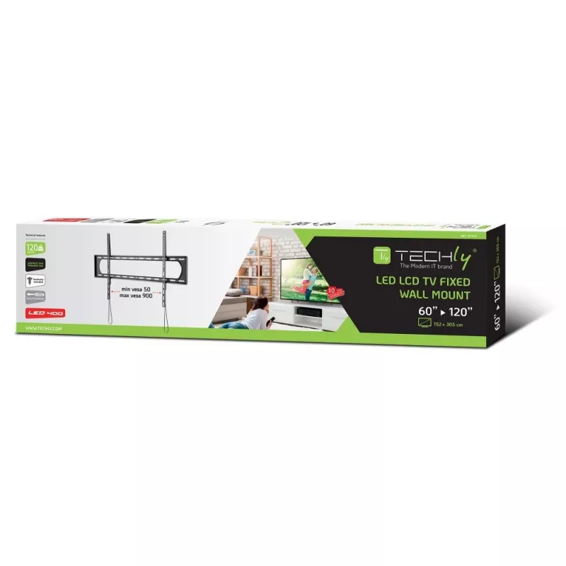 Βάση τοίχου TV 60-120 LED/LCD 120 kg λεπτή 35 mm