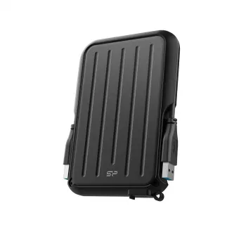 Εξωτερικός σκληρός δίσκος Silicon Power A66 2TB USB 3.2 Gen 1 (USB-A) Μαύρο, τροφοδοτούμενος από το bus, ανθεκτικός στο νερό