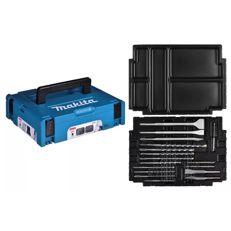 ΣΕΤ ΤΡΥΠΑΝΙΩΝ MAKITA SDS + ΚΑΛΕΜΙ 17 τεμ. ΣΕ ΒΑΛΙΤΣΑ MAKPAC