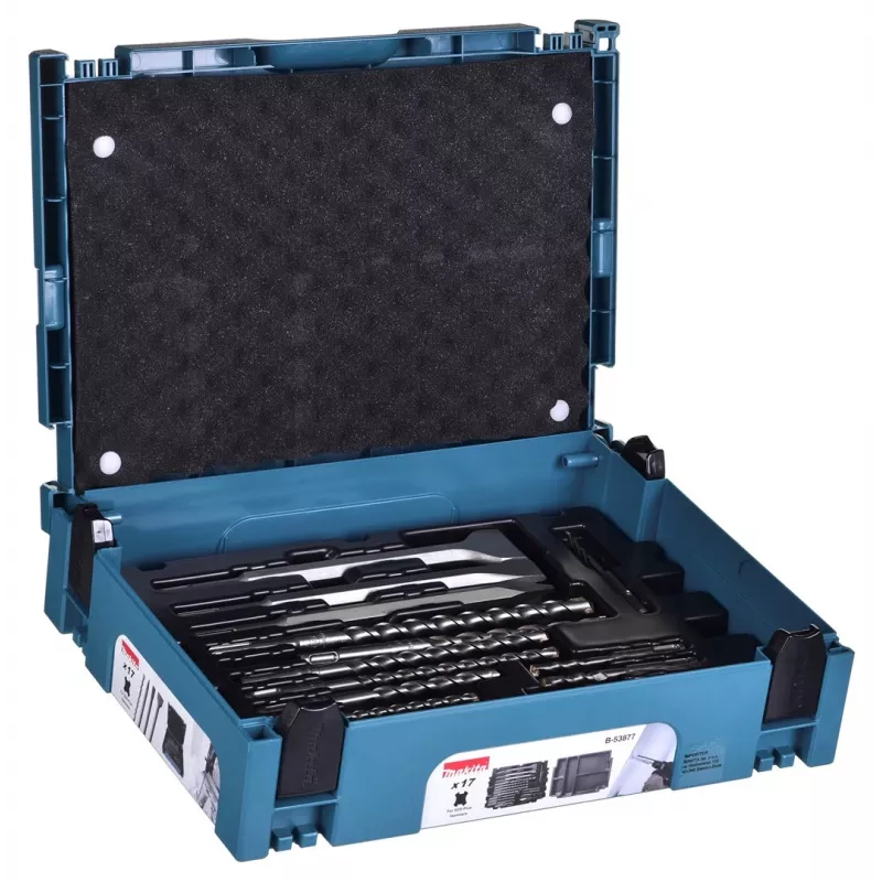 ΣΕΤ ΤΡΥΠΑΝΙΩΝ MAKITA SDS + ΚΑΛΕΜΙ 17 τεμ. ΣΕ ΒΑΛΙΤΣΑ MAKPAC