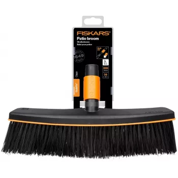 Fiskars 1001416 Σκούπα Πλαστικό Μαύρο, Πορτοκαλί