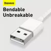 Καλώδιο USB Baseus Superior USB 2.0 1,5 m USB A USB C/Micro USB A/Lightning Λευκό