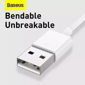 Καλώδιο USB Baseus Superior USB 2.0 1,5 m USB A USB C/Micro USB A/Lightning Λευκό