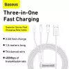 Καλώδιο USB Baseus Superior USB 2.0 1,5 m USB A USB C/Micro USB A/Lightning Λευκό