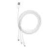 Καλώδιο USB Baseus Superior USB 2.0 1,5 m USB A USB C/Micro USB A/Lightning Λευκό