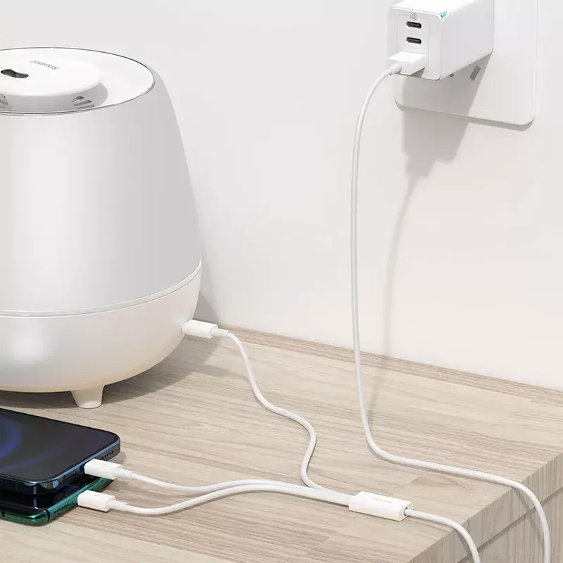 Καλώδιο USB Baseus Superior USB 2.0 1,5 m USB A USB C/Micro USB A/Lightning Λευκό