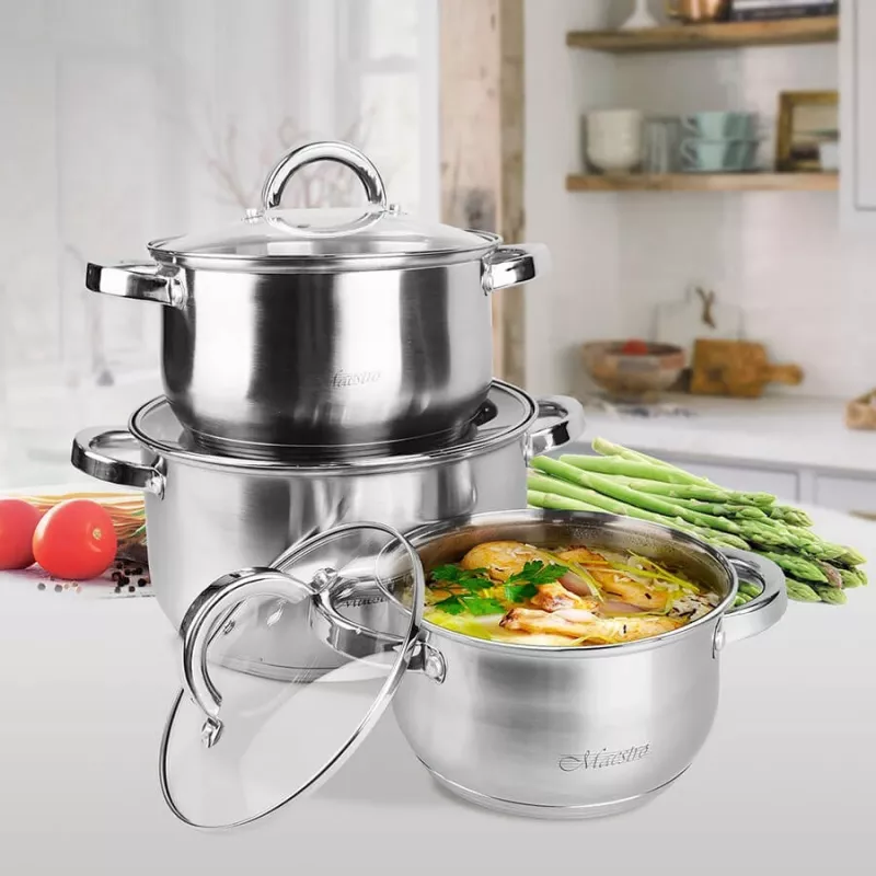 Maestro MR-2120-6L A Σετ με 6 κατσαρόλες