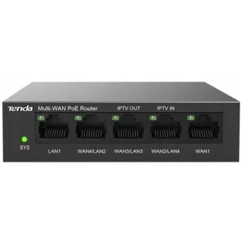 Ενσύρματο router Tenda G0-5G-PoE Gigabit Ethernet μαύρο IPSec VPN