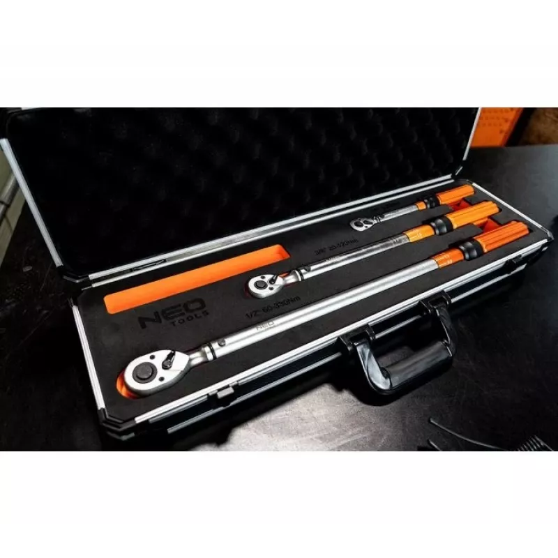 Σετ Neo Tools αμφίδρομα δυναμόκλειδα 1/4, 3/8, 1/2, 3 τεμ.