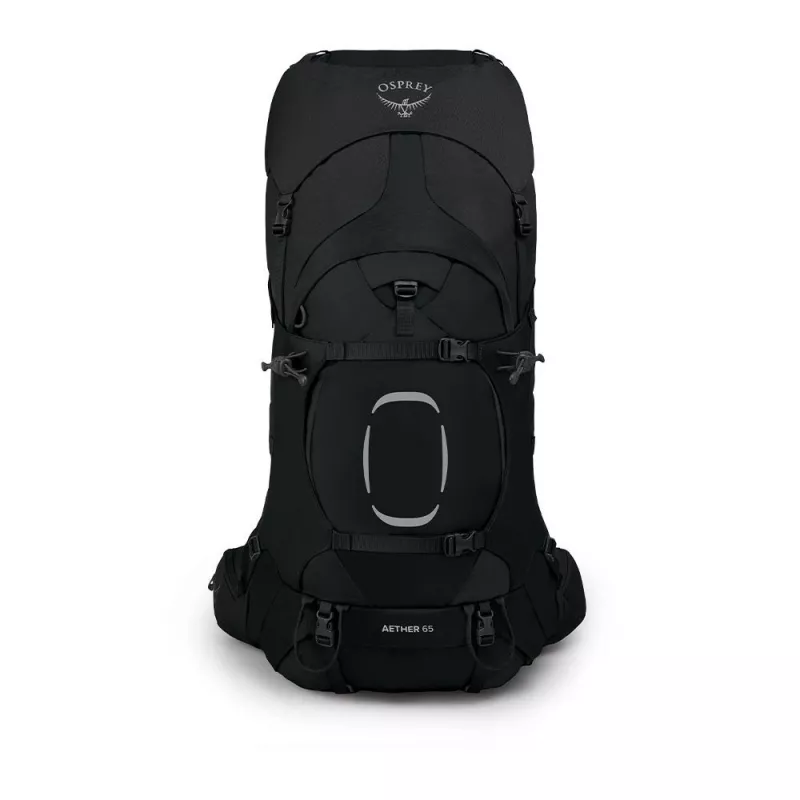 Σακίδιο πλάτης Osprey Aether 65 — 65 L, Nylon, Μαύρο, 2,2 kg, πλάτος 40 cm, ανδρικό