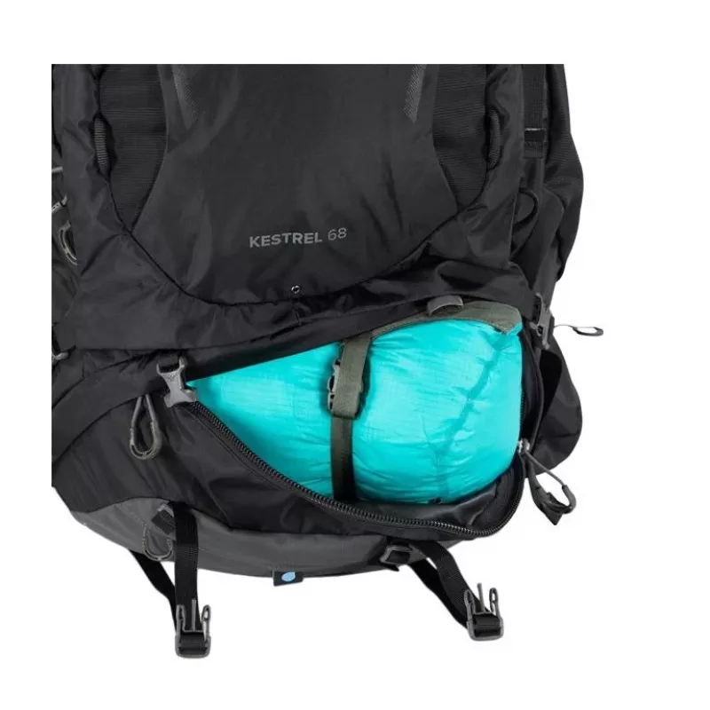 Σακίδιο πεζοπορίας Osprey Kestrel 48 μαύρο S/M