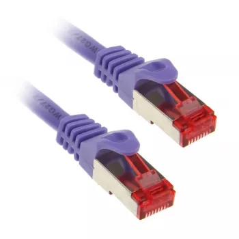Καλώδιο Patch InLine S/FTP PiMF Cat.6 250MHz PVC Χαλκός μωβ 2m