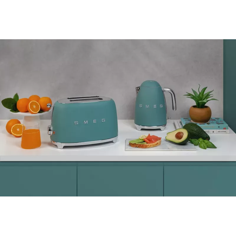 Τοστιέρα Smeg TSF01EGMEU 6 2 φέτες 950 W χρώμιο, πράσινο