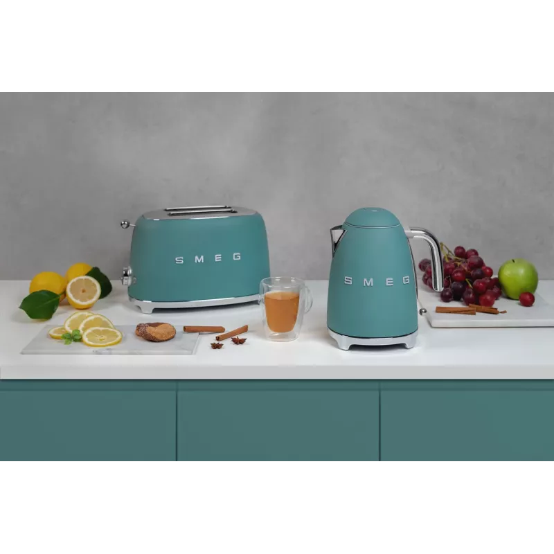 Τοστιέρα Smeg TSF01EGMEU 6 2 φέτες 950 W χρώμιο, πράσινο