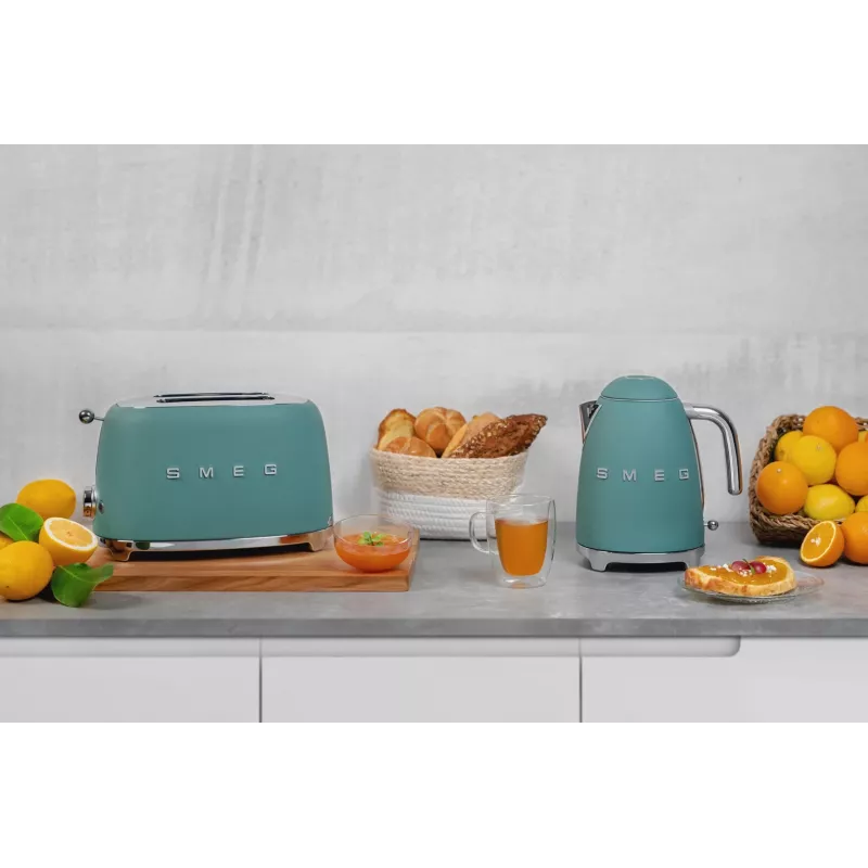Τοστιέρα Smeg TSF01EGMEU 6 2 φέτες 950 W χρώμιο, πράσινο