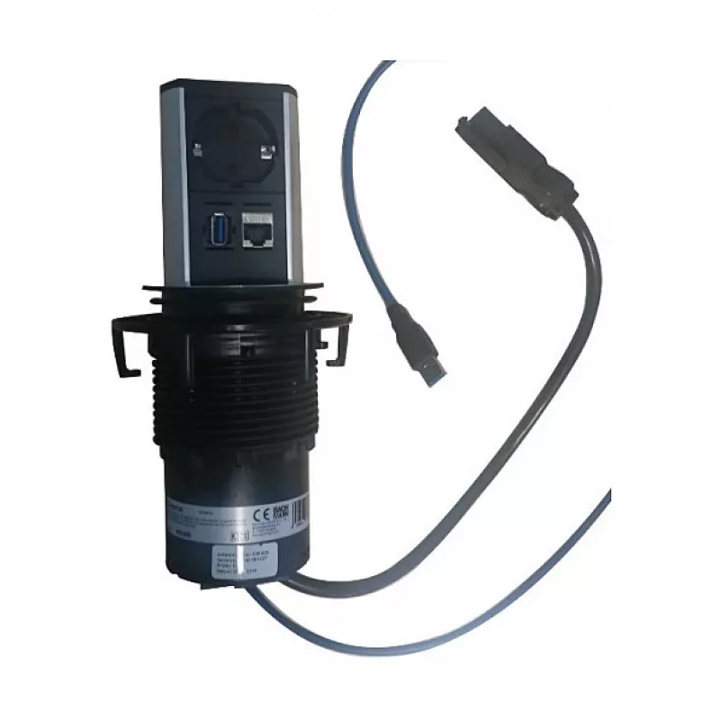Elevator 1x πρίζα σούκο 1xCAT6 1xUSB3.0 - αξεσουάρ τροφοδοσίας