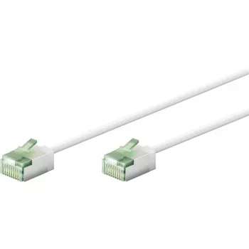 Goobay 74361 Cat 8.1 U/FTP Slim-Patchkabel, λευκό, 2 m
