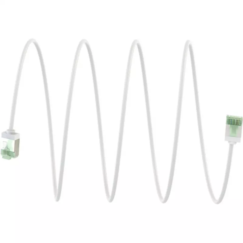 Goobay 74361 Cat 8.1 U/FTP Slim-Patchkabel, λευκό, 2 m
