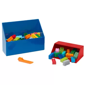 LEGO Σετ φτυαριών 2 τεμ., Κουτί αποθήκευσης Κόκκινο/Μπλε