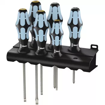 Wera 3334/3355/6 Σετ κατσαβιδιών. Ανοξείδωτο ατσάλι + βάση
