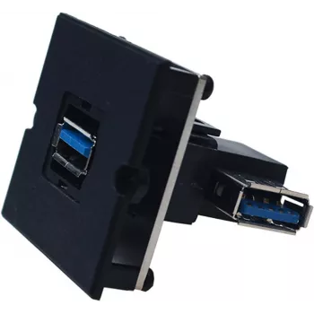 Bachmann 917.122 - USB A - USB 3.2 Gen 1 (3.1 Gen 1) - Μαύρο