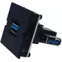Bachmann 917.122 - USB A - USB 3.2 Gen 1 (3.1 Gen 1) - Μαύρο
