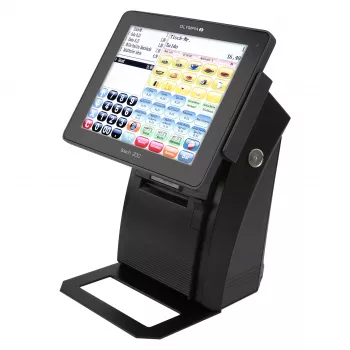 Σύστημα ταμείου All-in-One Olympia Touch 200 TSE – 24,6 cm (9,7″) TFT οθόνη αφής, Θερμικός εκτυπωτής 170 mm/s, Κάρτα SD, Μαύρο